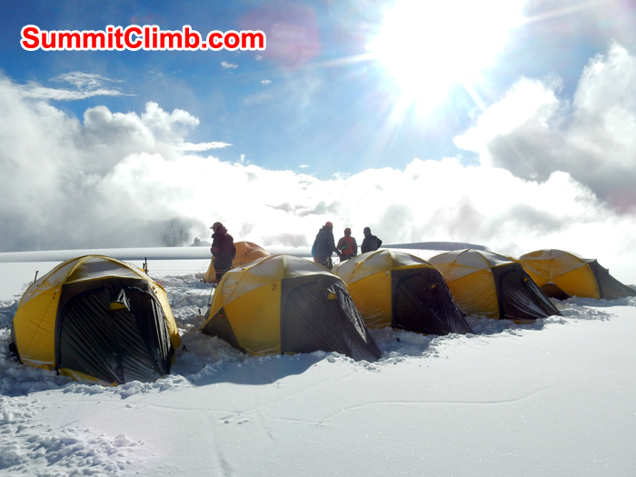 Camp two from Cho Oyu. Photo Erik
